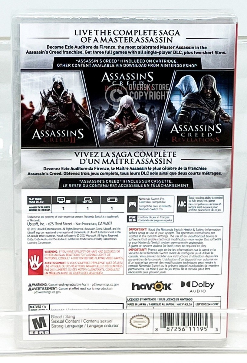 Assassin's Creed Bundle w/ 3 Games - Nintendo Switch - New