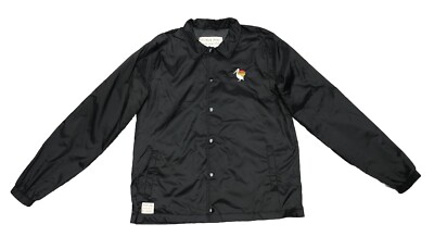 Marine Layer Stinson Jacket Men s M Black Coach Retro Pelican Windbreaker