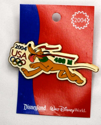 Disney Pluto USA Olympic Logo 400 M Decathalon Series Pin