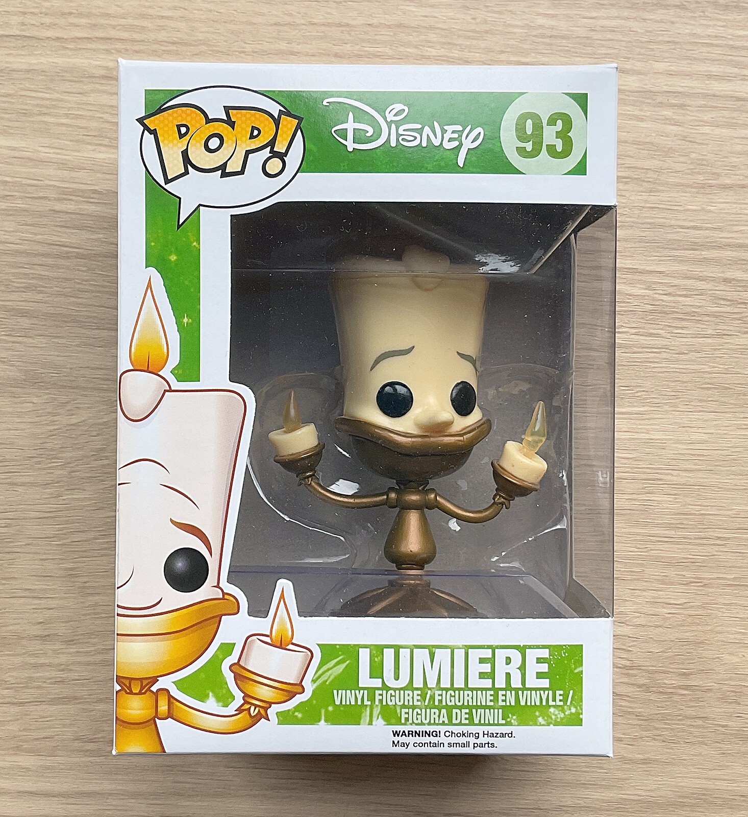 Funko Pop Disney La Bella y la Bestia Lumiere #93 + Protector Gratis