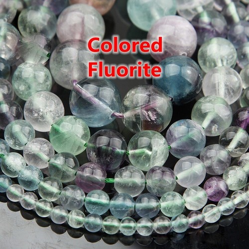 1 Strand Natural Stone Gemstone Rock Round Beads Lot 4mm 6mm 8mm 10mm 12mm - Picture 41 of 52