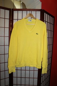 lacoste yellow jumper