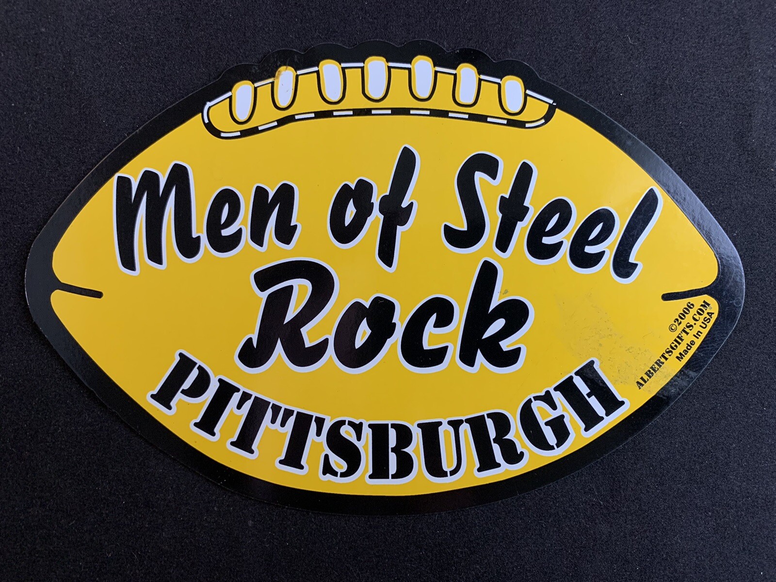 Pittsburgh Steelers Football Men of Steel Rock Large Refrigerator