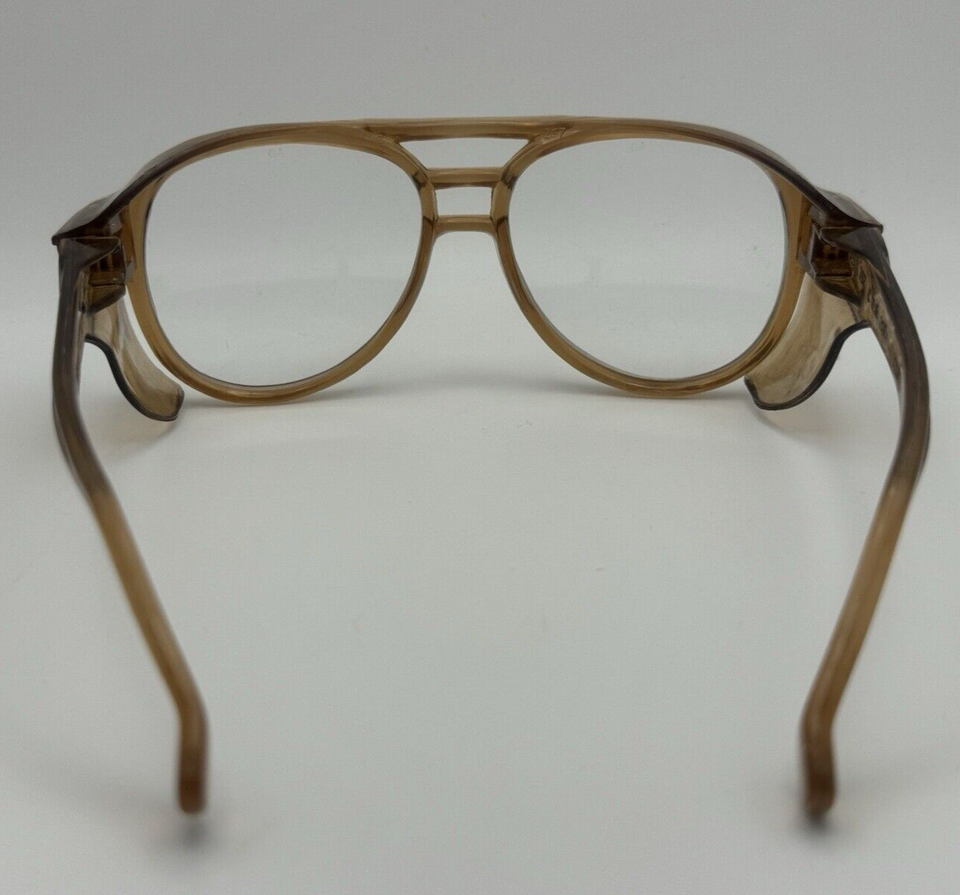 AMERICAN OPTICAL AO AEROSITE AVIATOR SAFETY GLASSES w SIDE SHIELDS Z87