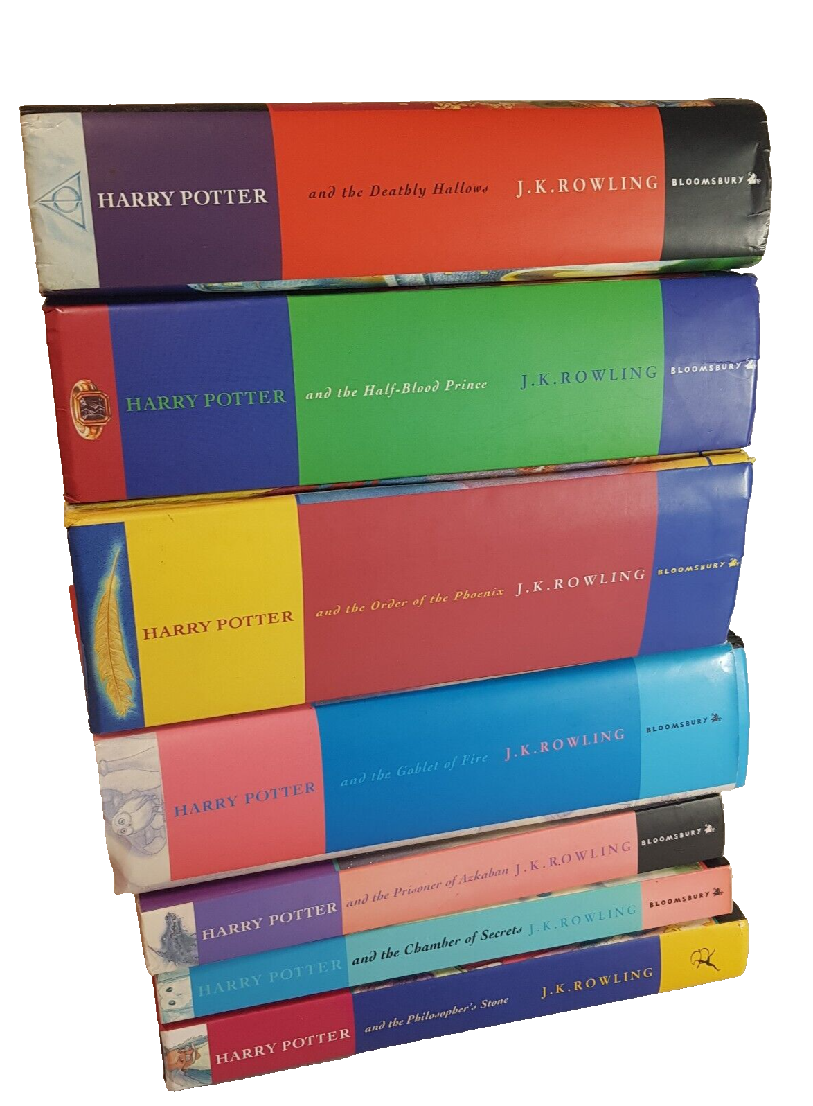 HARRY POTTER Original Cover Books 1-7 (2 x PB & 5 x HC) Set by J.K Rowling