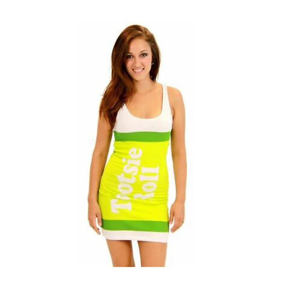 Vestido sin mangas Junior Tootsie Roll Fruit Roll-Up Caramelo Halloween Comic Con Juegos con disfraces Foto 3 de 4