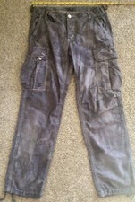 AMERICAN EAGLE EX-BOYFRIEND CARGO MILITARY PANT WOMENS SZ 4 Grey EUC