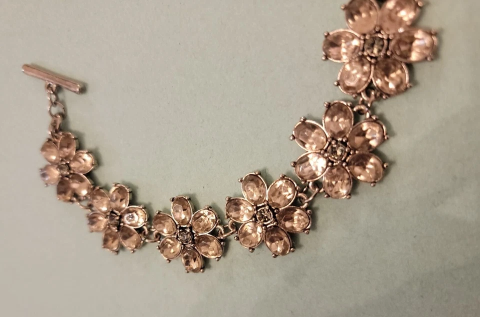 LOFT Preciosa Pulsera Flor Estrás Tono Plateado Foto 4 de 4