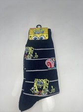 SPONGEBOB Socks - 2 PAIRS Size 6-12 - Squarepants Nickelodeon