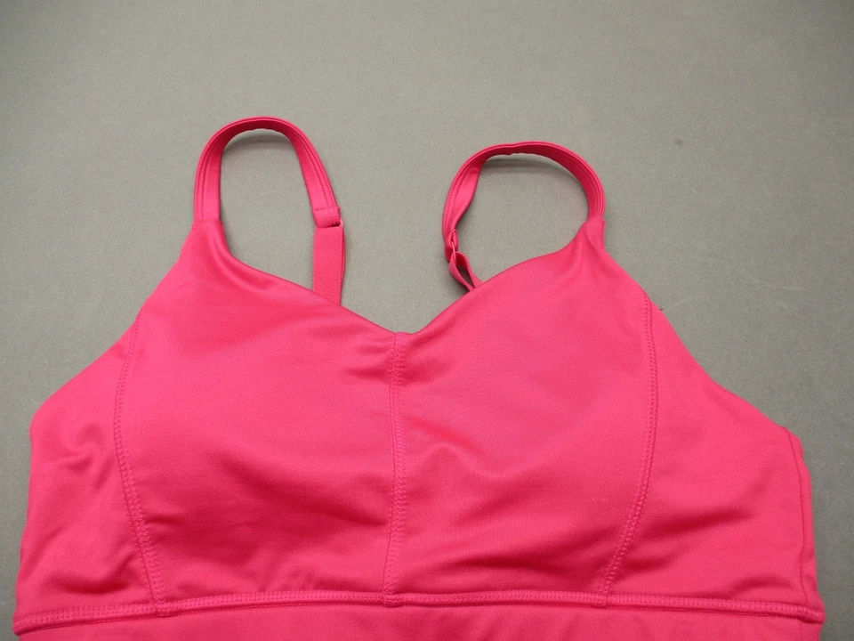 Sujetador deportivo acolchado inalámbrico rosa 3H Athletic Works talla L (12-14) para mujer Foto 2 de 4
