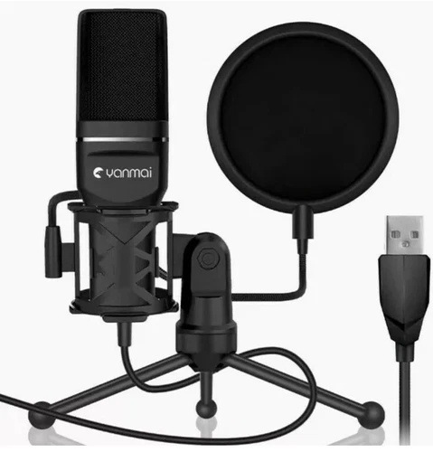 PC Microphone, Yanmai Professional USB Condenser Microphone for PC/Laptop Plug &