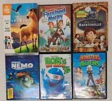 Disney DreamWorks & Pixar DVDs Lot Of 6 Nemo Ratatouille & More #6.1.42