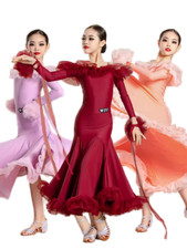2025 Childrens Latin Salsa Ballroom Dance Dress Girls Dancewear Costumes set