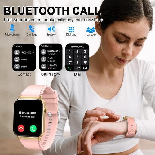 Smartwatch Uomo Donna con Effettua o Risposta Chiamate, 1.85" Orologio Digitale - Zdjęcie 38 z 43