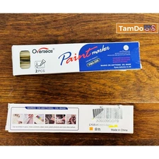 (12 Boxes, 24 Ea) Overseas PMA-520 Permanent Oil-Based Paint Markers GOLD