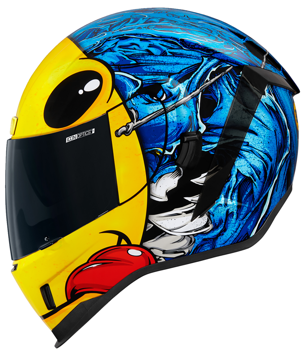 NEW ICON AIRFORM BROZAK MIPS YELLOW BLUE MOTORCYCLE CRASH HELMET