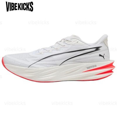 PUMA Deviate NITRO Running Shoes Men's White Black Red 313904-06  New