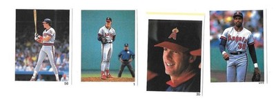 1991 Red Foley Stickers - CALIFORNIA ANGELS Team set