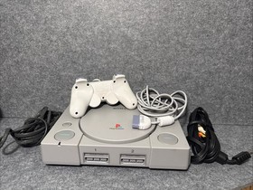 Sony PS1 PlayStation 1 SCPH-9001 Gaming Console Bundle W/Controller Cords Tested