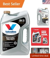 5 Quart Restore & Protect 0W-20 Motor Oil: Engine Life & Fuel Efficiency Booster