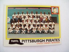 1981 Topps Pittsburgh Pirates Team Checklist #683 Chuck Tanner Mgr.