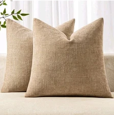 MIULEE Pack of 2 Decorative Throw Pillow Covers Soft Chenille Throw Pillows...