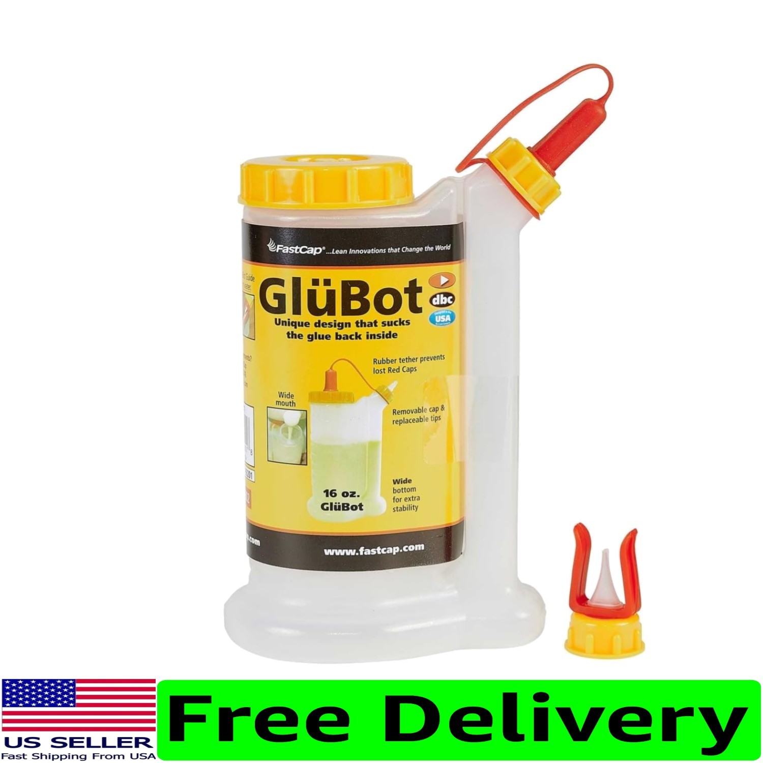 Innovative 16 Oz Glue Bottle with Two-Chamber Design for Dri