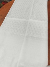 Thai White Silk Brocade Fabric Traditional Woven Thai Textile 2 Yards