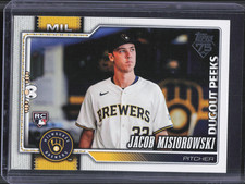 2026 Topps Jacob Misiorowski #10 Dugout Peeks Rookie SSP Brewers