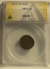 1871 Indian Head Penny Graded ANACS VG 8