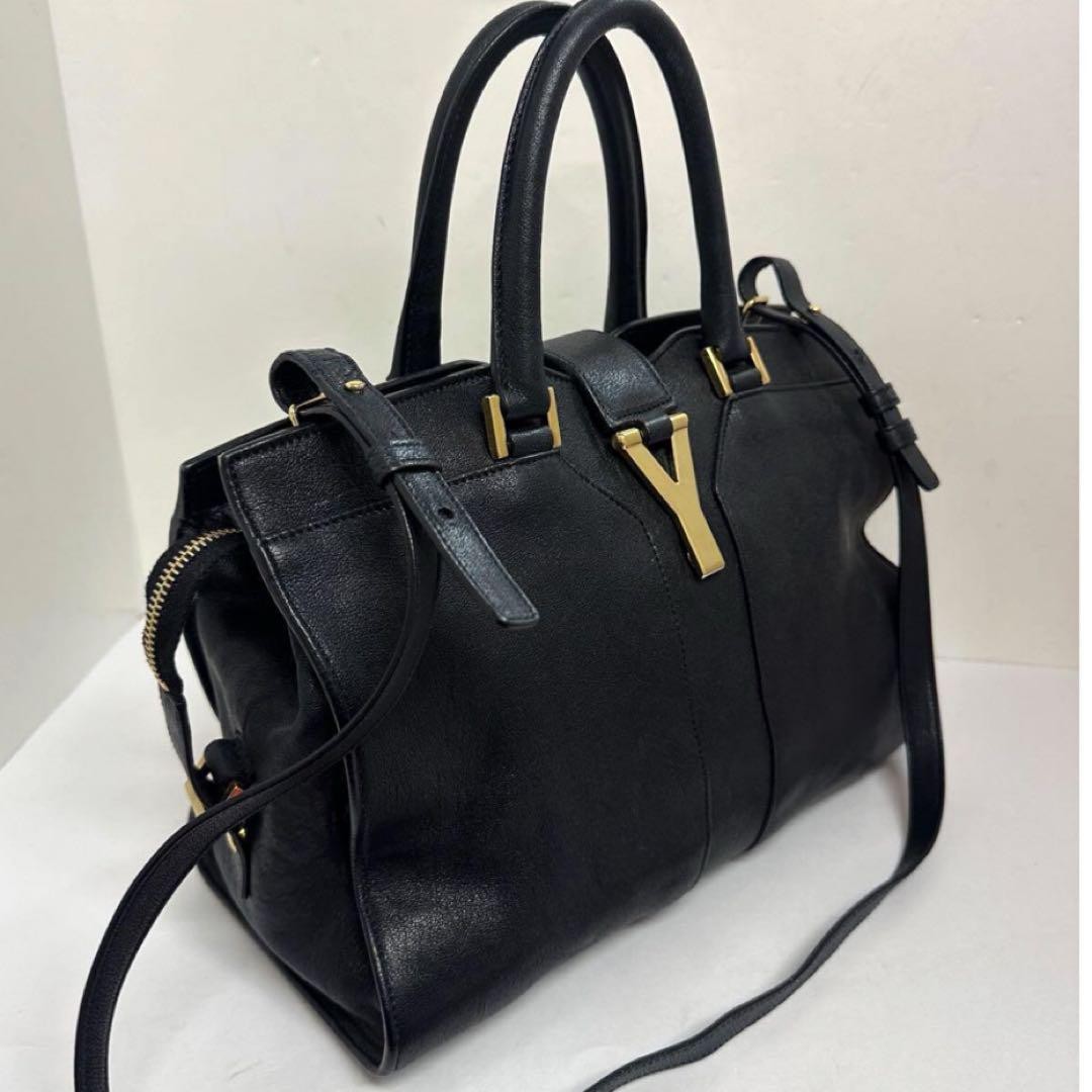 Borsa a tracolla Yves Saint Laurent Cabas Chic Mini 2 vie nera usata