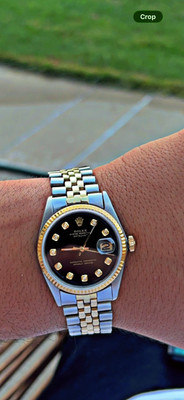 rolex 1601 datejust mens 36mm