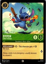 Stitch - Little Trickster 26/204 Common Azurite Sea Lorcana Near Mint