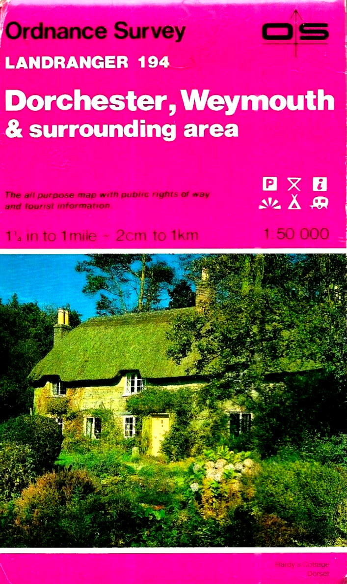 Dorchester, Weymouth & surrounding area - Ordnance Survey Landranger Map