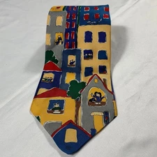 SAVE THE CHILDREN U.S.A. Big Big City Kids SIGNATURE MOTIF TIE DESIGNER School