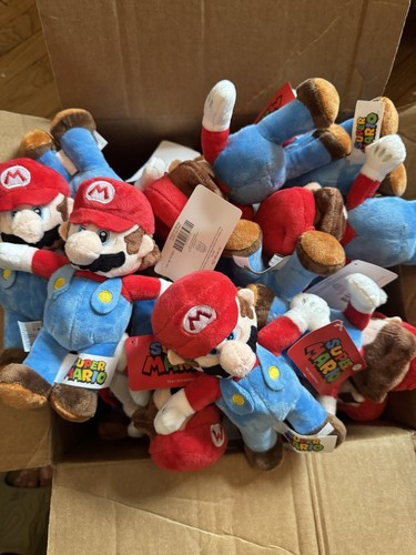 Lot Of 10 Brand New With Tags Nintendo Super Mario Plush Toys 8”