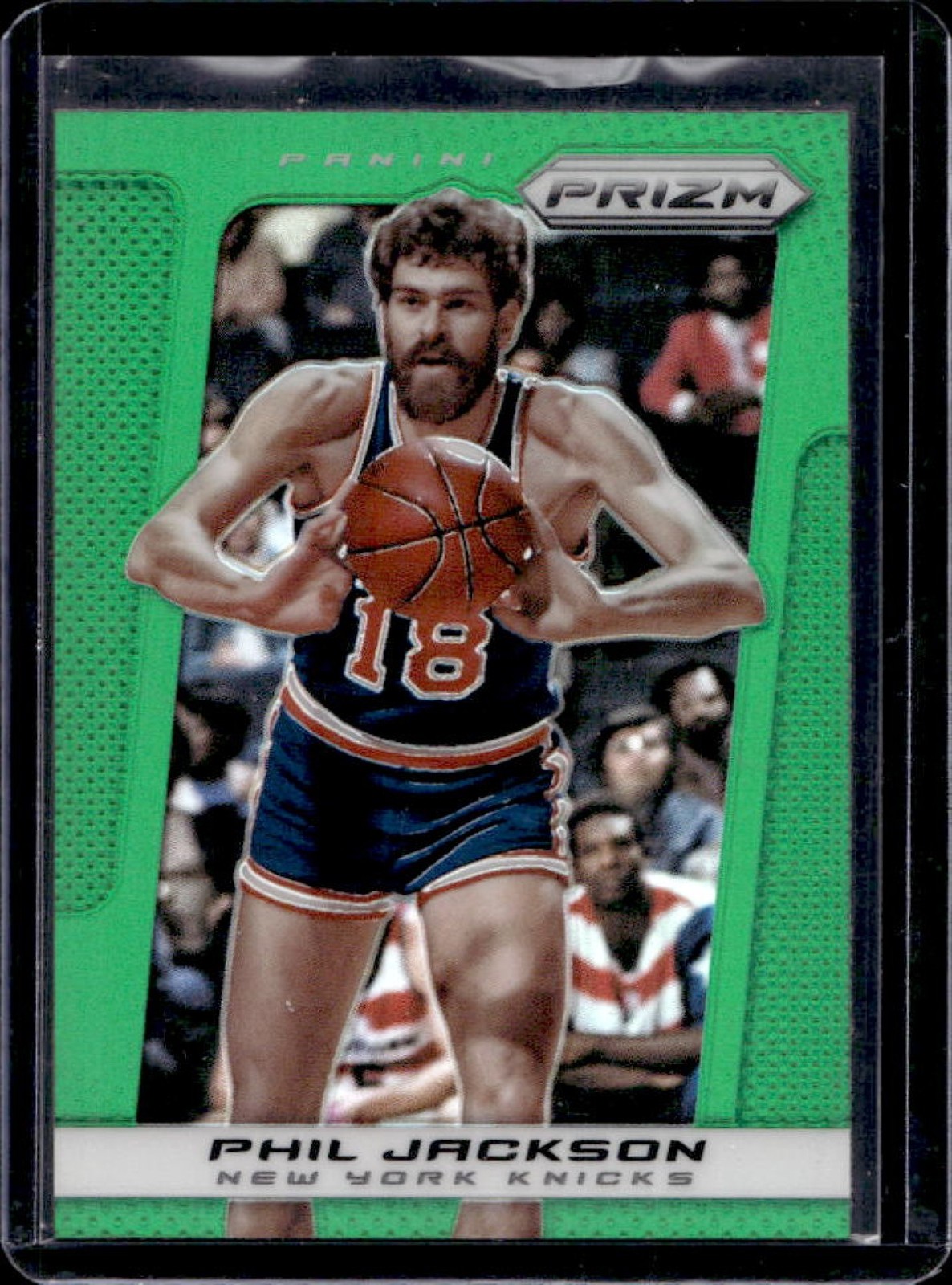 2013-14 Panini Prizm Phil Jackson Prizm Green #222 Knicks