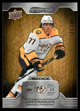 2023-24 UPPER DECK ENGRAINED OAK ROOKIE LUKE EVANGELISTA RC /399 NASHVILLE