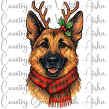 Sublimation Print Christmas German Shepherd Ready Press Paper Ink Heat Transfer