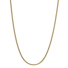Yellow Gold Snake Chain Necklace 14" 14k