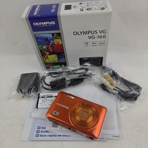 Olympus VG-160 14MP HD Movie Digital Camera Orange. NEW RARE - product listing photo