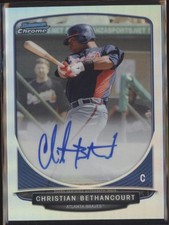 2013 Christian Bethancourt Bowman Chrome Refractor Auto /500 #BCP-CB (21C2400)