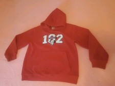 Vintage Disney 102 Dalmatians Pullover Boys Red Hooded Sweater Size Medium 8