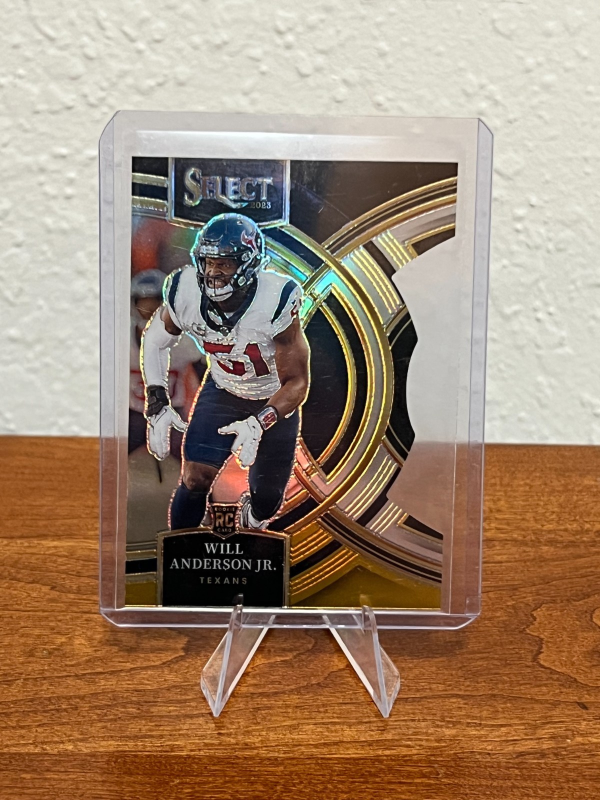 Will Anderson Jr. 2023 Select Rookie Card RC #125 Black Gold Die-Cut Prizm