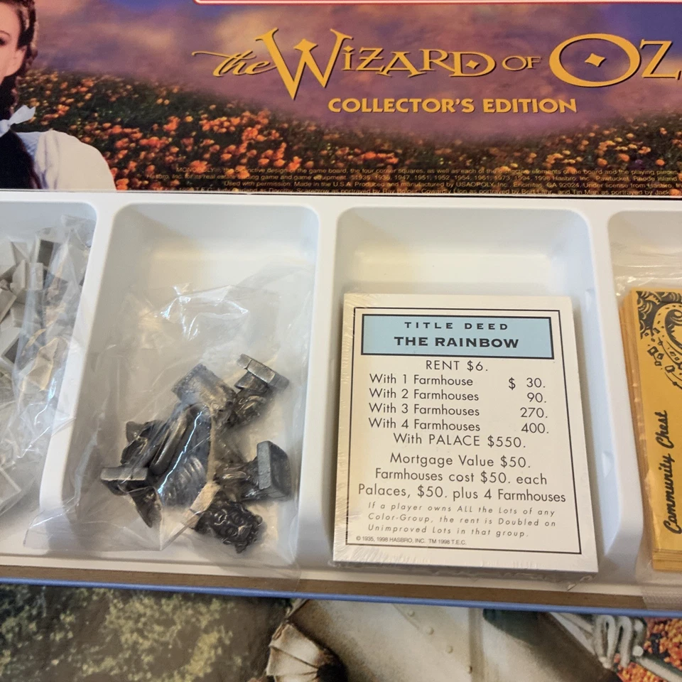 The Wizard of Oz Monopoly Board Game Collector's Edition 1998 New in Box - Image 4 of 4