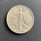 1943 Walking Liberty Half Dollar, 90% Silver