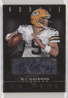 2012 Panini Black Rookie Black Signatures 22/25 BJ Coleman #104 Auto z5i