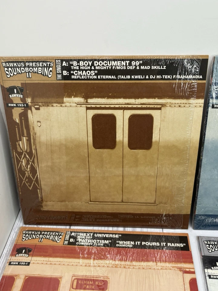 Rawkus Presents Soundbombing II Vinyl Lot EMINEM Mos Def Talib Kweli Hi-tek Foto 2 de 4