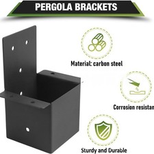 Supporto pergola supporto a parete set gazebo colonna connettore con viti verz