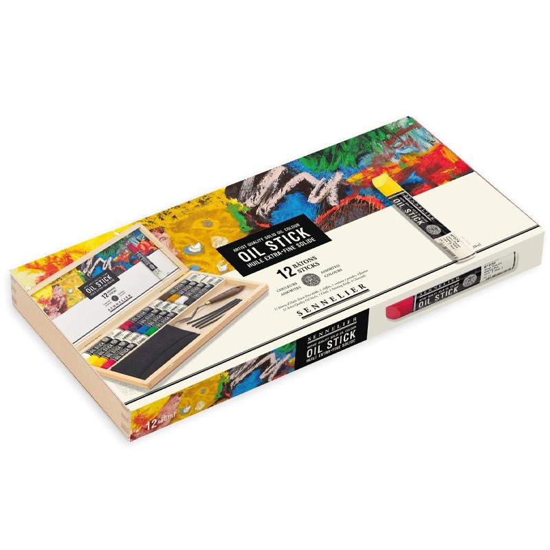 Sennelier Oil stick solide pour peindre à l'huile directement sur toile sans pinceau
